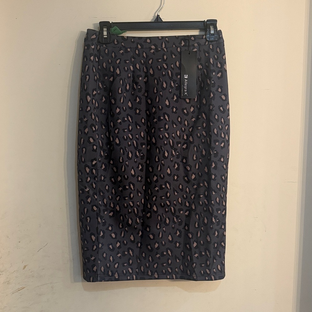 NWOT Allegra K Leopard Print Pencil Skirt